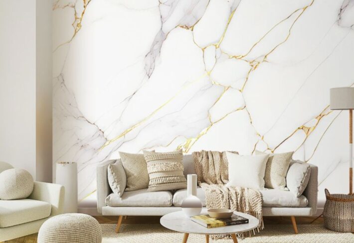 Luxury wallpaper installation